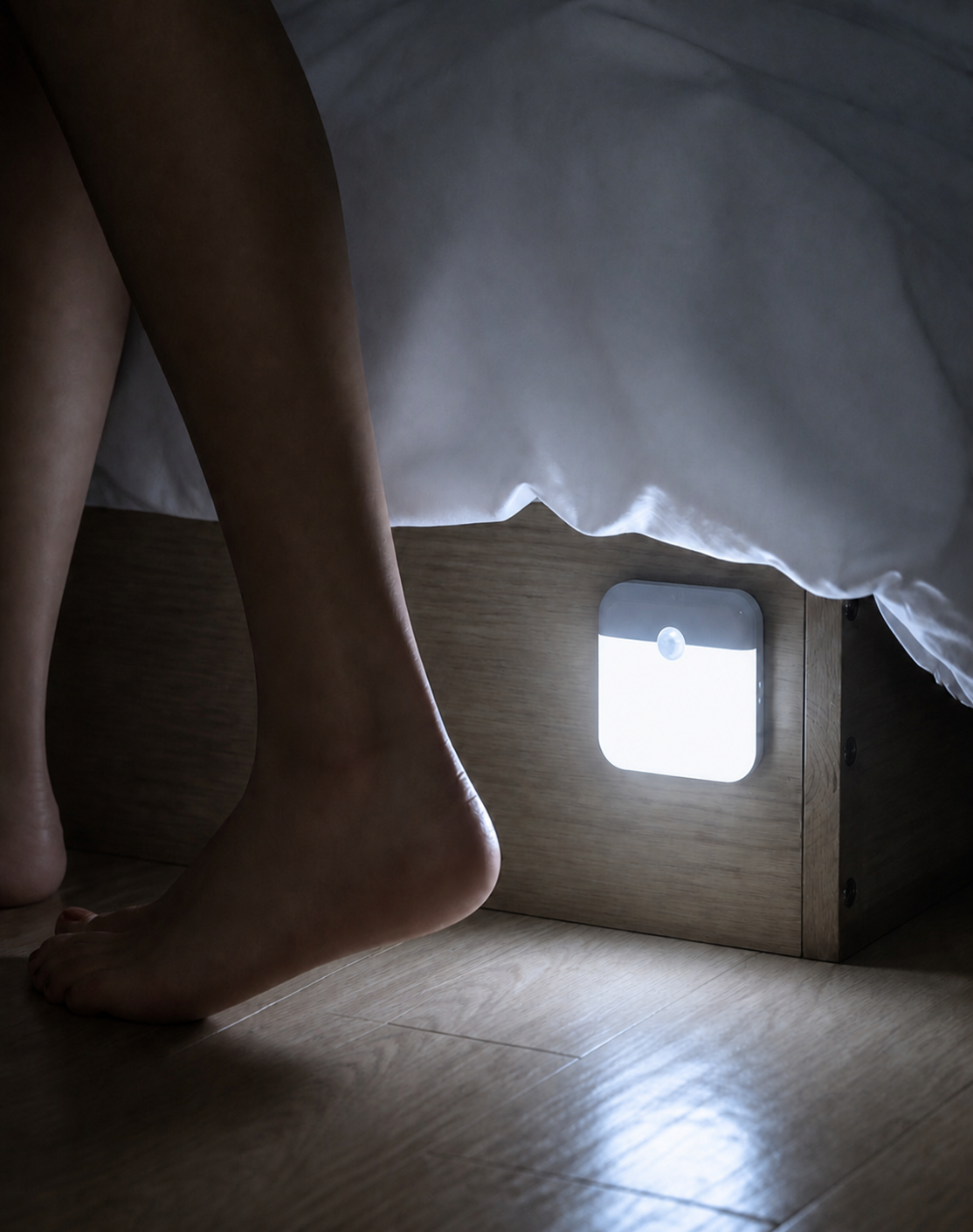 Veilleuse rechargeable en USB avec détecteur de mouvement et curseur d'intensité